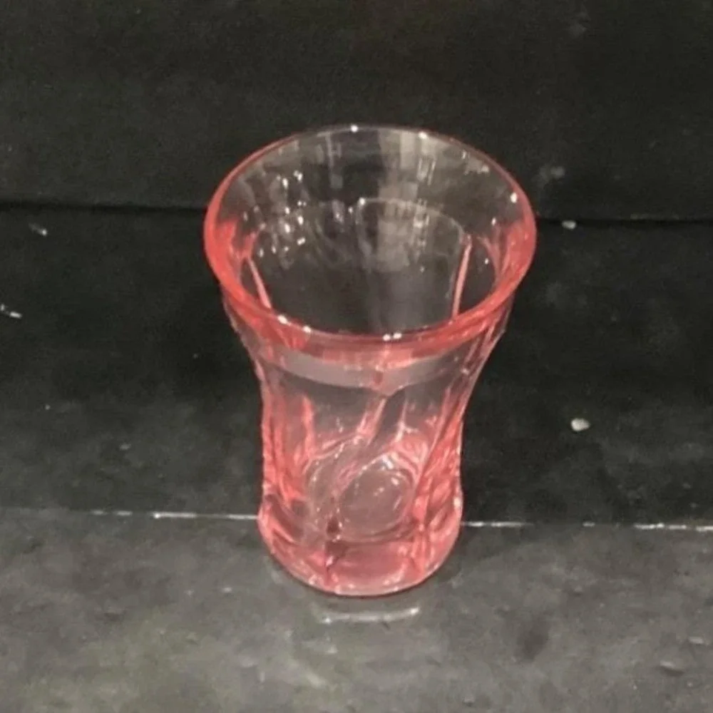 Fostoria Pink Jamestown Flat Tumbler, Vintage 10oz Cocktail‎ Glass,  Drinkware